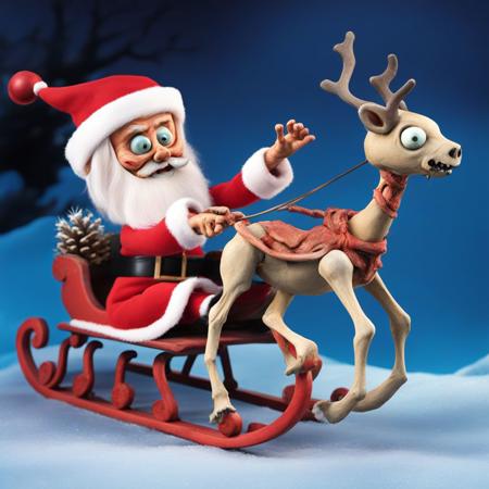 00096-20231127215011-7778-Zombie Santa on a sledge carried by a skeletal demonic fiery reindeer ClaymationX-before-highres-fix.jpg